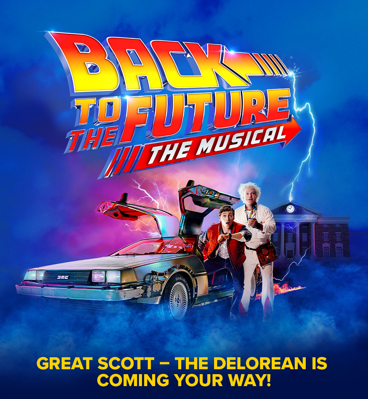 Back to the Future The Musical | UK Tour 2026-27 | Great Scott - The Delorean is coming your way!